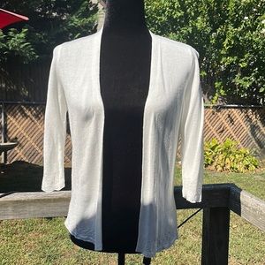 Loft Outlet cardigan with crochet trim design.